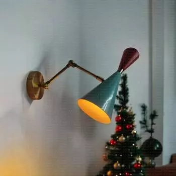 Настенный светильник середины 1950-х годов, итальянский современный стиль Stilnovo Monolith Style, настенные бра Diabolos для Хэллоуина, Рождества(Один)