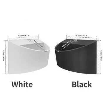 Настенный светильник светодиодный алюминиевый настенный светильник 5 Вт наружный внутренний настенный светильник вверх вниз водонепроницаемый декоративный настенный светильник 6000K белый