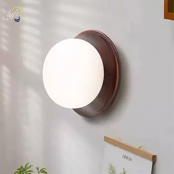 Настенный светильник Wabi-Sabi, внутреннее освещение для дома, ужина, спальни, гостиной, прикроватного зеркала, украшения телевизора, светодиодный настенный светильник в стиле ретро