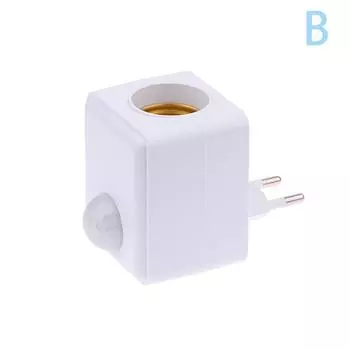 Настенный светодиодный держатель лампы с инфракрасным датчиком присутствия человека Ac110-240V, интеллектуальная задержка E27, адаптер головки лампы с винтовым портом