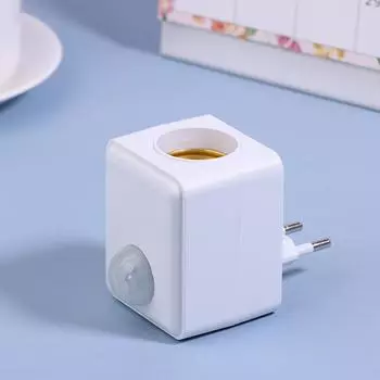 Настенный светодиодный держатель лампы с инфракрасным датчиком присутствия человека Ac110-240V, интеллектуальная задержка E27, адаптер головки лампы с винтовым портом