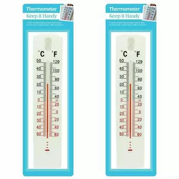 Настенный термометр повесить домашний офис склад 195x40x6 мм точный 2PCS
