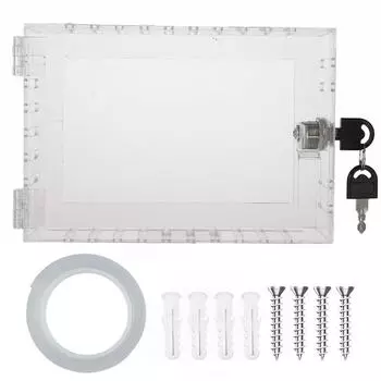 Настенный термостат с замком и ключом, защитное устройство для термостата, дом прозрачный