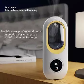 Настенный увлажнитель воздуха с ароматическим маслом для дома и автомобиля, USB-распылитель холодного тумана, ЖК-дисплей с функцией таймера, очиститель ночного освещения жёлтый