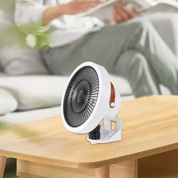Настенный вентилятор с качающейся головкой на 180° 5 В/2 А с дистанционным управлением и высокоскоростным ветром для кухонного рабочего стола белый