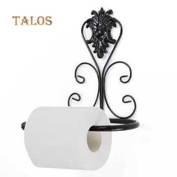 Настенный винтажный железный рулон туалетной бумаги, держатель для полотенец, стойка для декора ванной комнаты, предметы для ванной комнаты