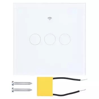 Настенный выключатель света Smart WiFi Touch Smart Switch с функцией таймера Бытовая техника EU Plug 80