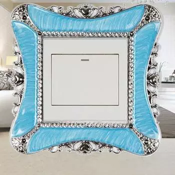 Настенный выключатель света в сельском стиле, наклейка, чехол для домашнего офиса, декор для обоев, аксессуар белый