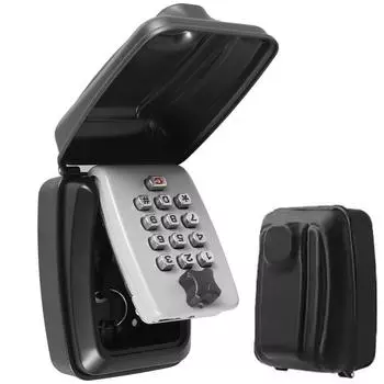 Настенный замок для ключей, кнопка, пароль, замок, ящик для хранения, сейф, секрет, портативный, для дома, офиса, запасной держатель для ключей чёрный