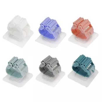 Настенный зажим для швабры, держатель для швабры, вешалка для щеток, стеллаж для домашнего хранения, крючки для ванной комнаты светло-серый