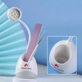 Настольная аккумуляторная УФ-сушилка для ногтей с 8 лампами, быстросохнущая гелевая сушилка для ногтей, портативная лампа для выпечки