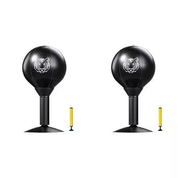 Настольная боксерская груша с присоской, свободно стоящая, стресс-снимающая груша (черный)