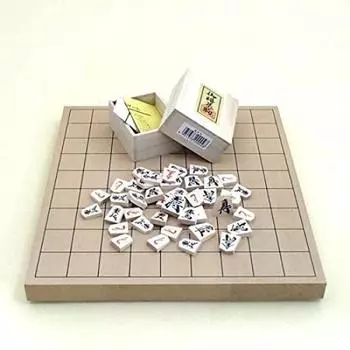 Настольная доска для сёги, склеенная с поверхностью, и набор для игры в сёги из прессованной древесины павловнии Shin-Katsura в высококачественной коробке размером 1 дюйм.