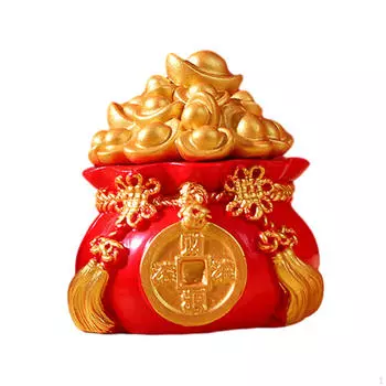 Настольная фигурка богатства, статуя бассейна с сокровищами, центральная часть, креативная скульптура процветания, удача Style A