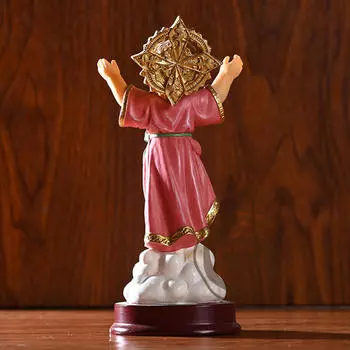 Настольная фигурка из смолы, католическая скульптура, орнамент, ремесла, статуя святого ребенка с распростертыми объятиями, религиозная