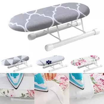Настольная гладильная доска со складной ножкой, легкая дорожная гладильная доска для дома, офиса, общежития