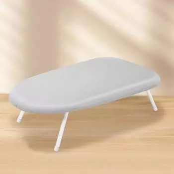 Настольная гладильная доска со складными ножками Съемный термостойкий чехол Противоскользящий Домашняя прачечная