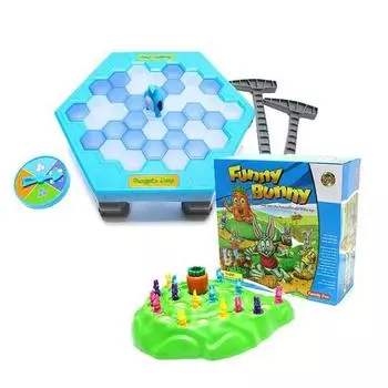 Настольная игра Casbee Funny Bunny + Penguin Trap Board Game Set, популярная корейская игра
