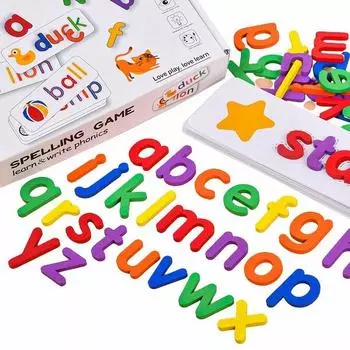 Настольная игра для изучения английского алфавита Джойкока, 1, Лучшая головоломка для малышей в Корее