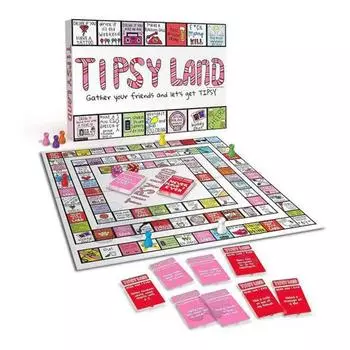 Настольная игра для взрослых, веселая интерактивная игра для вечеринок с выпивкой Tipsy Land, игровой набор для вечеринок по случаю дня рождения, игровая ночь A