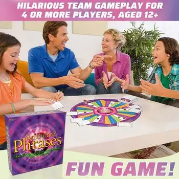 Настольная игра «Фразы для всей семьи» — игра с быстрыми описаниями | Игры для вечеринок и семьи для взрослых и детей от 12 лет, разноцветные One Size