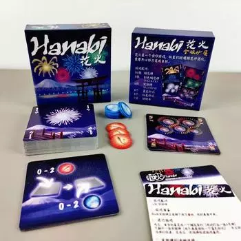 Настольная игра HANABI для 2-5 игроков, карточные игры, в которую легко играть, забавная игра для вечеринки/семьи