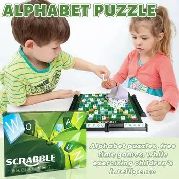 Настольная игра «Кроссворд» | Большая игра-головоломка для детей и взрослых Настольная игра для нескольких игроков для детей Аксессуары для настольных игр One Size