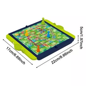 Настольная игра Лудо со складным полем Классическая игрушка Досуг Стратегическая игра Летающие шахматы для семьи Все возрасты Игры для вечеринок Настольная игрушка