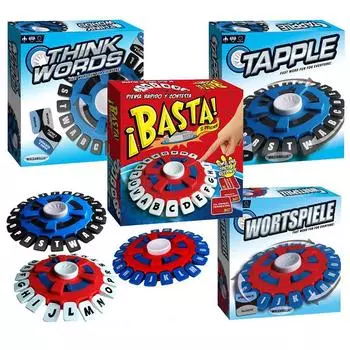 Настольная игра Подумай Игра в слова Быстрая игра для всей семьи Быстрое мышление Нажатие букв Головоломки Игры для взрослых Испанский/Английский