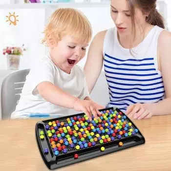Настольная игра Rainbow Ball Elimination с 241 разноцветными бусинами и распознаванием цветов
