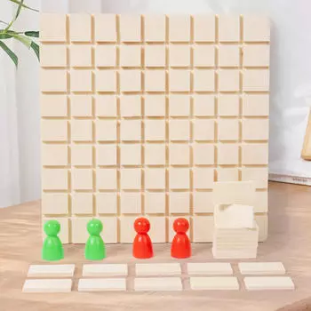 Настольная игра, стратегическая игра в подарок, 2 в 1 деревянные игрушки, головоломка, деревянная стратегия, семья
