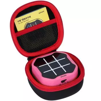 Настольная игра Tac Toe 3 в 4 Tic Tac Toe Механическая портативная игровая консоль-головоломка Чехол для хранения Lebakort (Только случай)Тик Черный+Красный -
