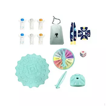 Настольная игра «Тренировка равновесия», развивающая навыки интеллекта, набор для игры в стопку синий