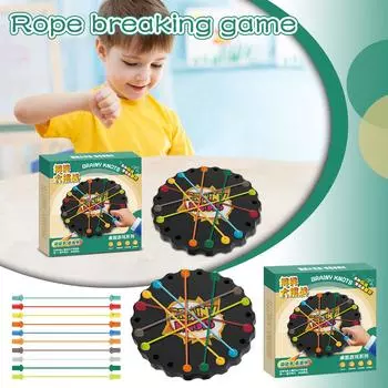 Настольная игра «Веревка» для детей. Головоломка. Фокус на развитии мышления. One Size чёрный