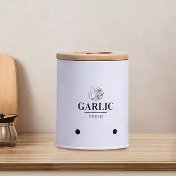 Настольная канистра для лука и чеснока, винтажный контейнер для хранения овощей S