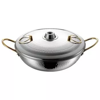 Настольная кастрюля Wahei Freize, горячая кастрюля, горшок Shabu Shabu, горшок Warnaku, 26 см, только для газового огня, нержавеющая сталь DR-4222