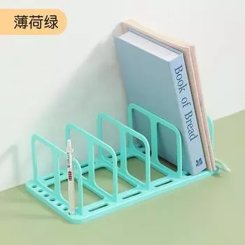 Настольная книжная полка, многоярусная полка для хранения, настольная подставка для книг, настольный органайзер для хранения в офисе, студенческая книжная полка мятный зеленый