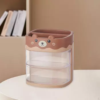 Настольная коробка для хранения косметики Органайзер Мультяшный портативный милый чехол Контейнер для ювелирных изделий для Rabbit