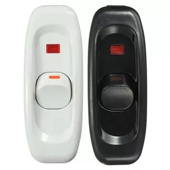 Настольная лампа, 1 шт., Выключатель прикроватной лампы, AC 250 В, 10 А, встроенный / выключенный, настольная лампа, шнур, кабель, переключатель белый