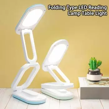 Настольная лампа, цветовая температура, регулируемая освещенность, перезаряжаемая практичная складная светодиодная лампа для чтения, настольная лампа, товары для дома зелёный