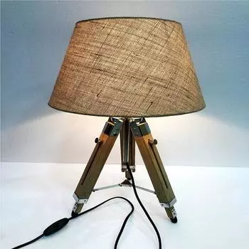Настольная лампа, деревянная подставка для штатива, домашний декор для спален, гостиных, настольная лампа, натуральная отделка, домашний декор