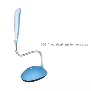 Настольная лампа для чтения для учебы, светодиодная лампа, студенческий стол, общежитие, спальня, прикроватная лампа для чтения с питанием от батареи, настольная лампа для защиты глаз Blue