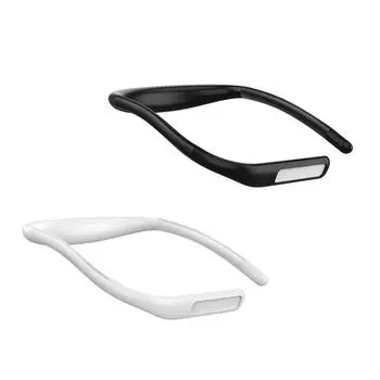 Настольная лампа для чтения на шею, подходит для чтения в постели, светодиодный светильник на шею, перезаряжаемый подарок для любителей книг One Size чёрный