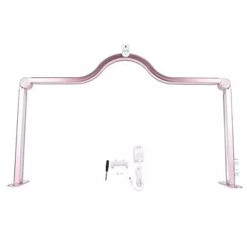 Настольная лампа для маникюра 3000K-6000K LED лампа для ногтей складная большая лампа для ногтей с держателем для мобильного телефона золотой