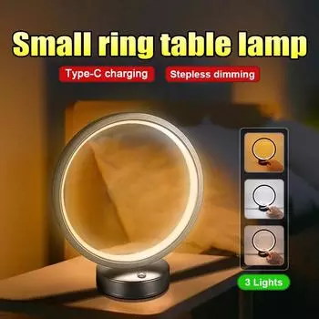 Настольная лампа для спальни, мощная светодиодная настольная лампа, портативная настольная лампа для учебы, регулируемая яркость, настольная лампа для чтения, ночник A-1PCS