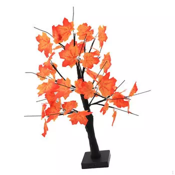 Настольная лампа Fall Lighted Tree Maple, настольная гирлянда из 24 светодиодов, искусственная для