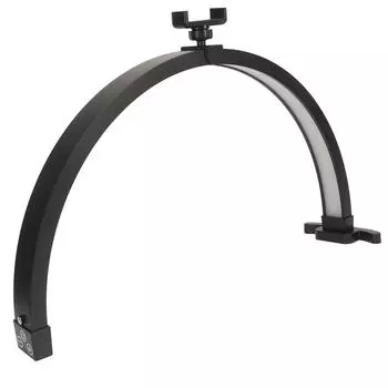 Настольная лампа Half Moon 20 дюймов 20 Вт 1500 лм 3200 до 5600 К регулируемая яркость Half Moon Nail Light с зажимом для телефона US PLUG