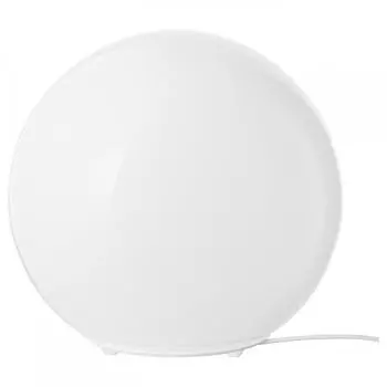 Настольная лампа ИКЕА ФАДО Волна белая 25 см