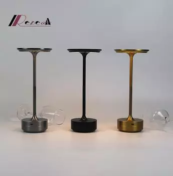 Настольная лампа из алюминиевого сплава, светодиодные аккумуляторные настольные лампы для бара, гостиной, чтения книг, USB-лампа TX40-Black