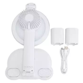 Настольная лампа LED Eye Care складная сенсорное управление круглая USB зарядка 3 цветовых температуры плавная регулировка яркости